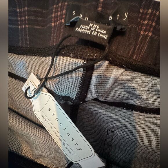 NWTs Sanctuary Runway Legging Stretch Plaid Pants Size XXL - Picture 8 of 9